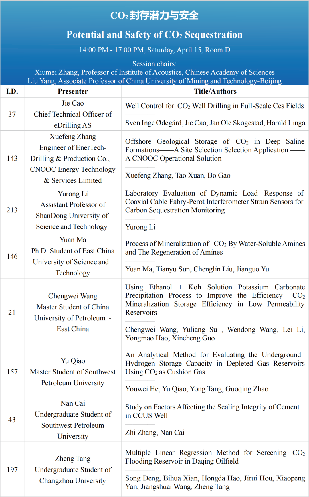 中国石油大学（北京）主办！2023CCUS国际会议！最新议程！