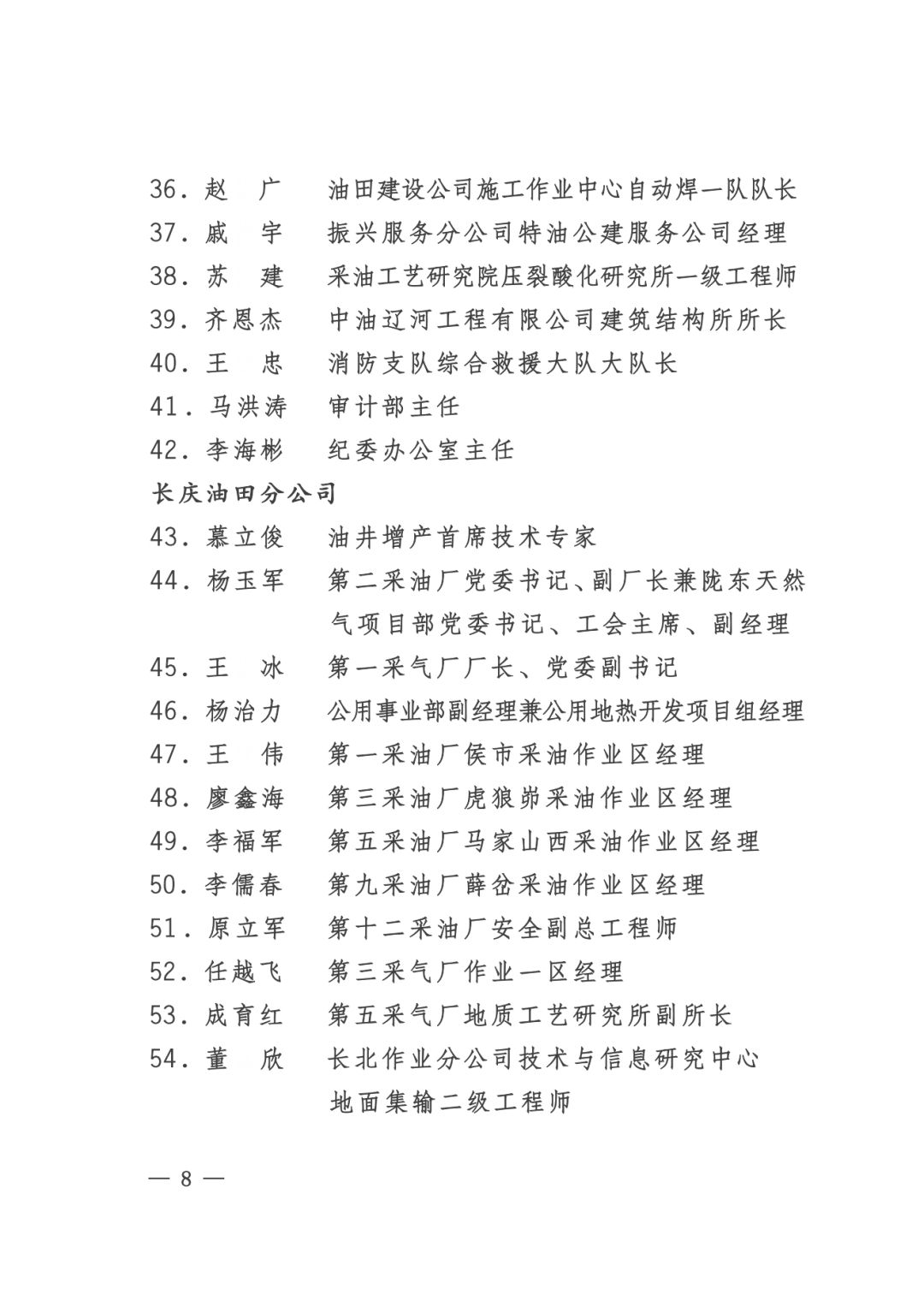 中石油最新获奖名单！