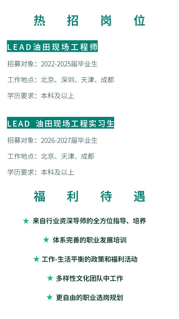 壳牌、斯伦贝谢、贝克休斯启动招聘！